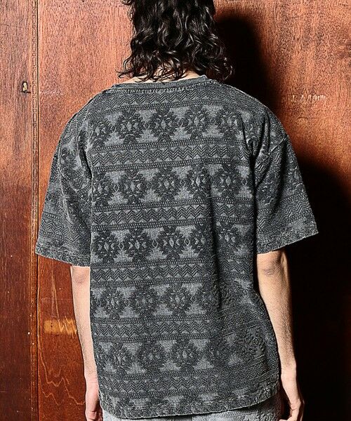 MEN'S BIGI / メンズビギ Tシャツ | 【セットアップ対応】ピグメントバイオパイルジャガードTシャツ | 詳細10