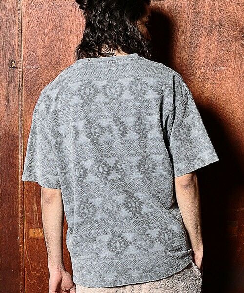 MEN'S BIGI / メンズビギ Tシャツ | 【セットアップ対応】ピグメントバイオパイルジャガードTシャツ | 詳細16