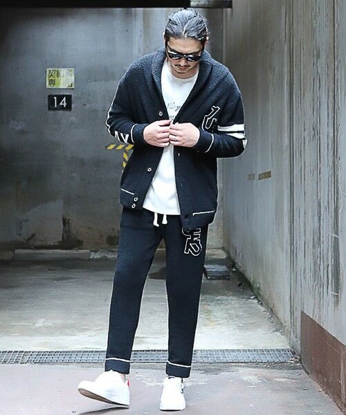 MEN'S BIGI / メンズビギ その他パンツ | 【1PIU1UGUALE3 RELAX × JUST PLAY 】LOGO KNIT LONG PANTS | 詳細3