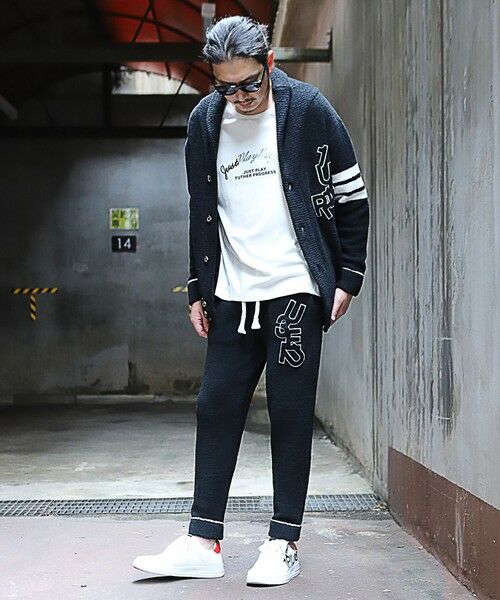 MEN'S BIGI / メンズビギ その他パンツ | 【1PIU1UGUALE3 RELAX × JUST PLAY 】LOGO KNIT LONG PANTS | 詳細5