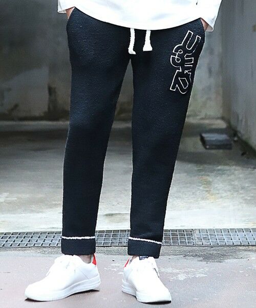 MEN'S BIGI / メンズビギ その他パンツ | 【1PIU1UGUALE3 RELAX × JUST PLAY 】LOGO KNIT LONG PANTS | 詳細8