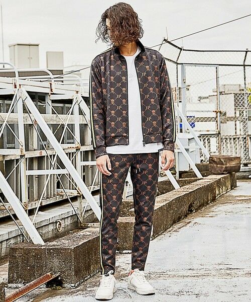 MEN'S BIGI / メンズビギ ブルゾン | 【JUST PLAY】プリントストレッチトラックジャケット/ジャージ<セットアップ対応> | 詳細1