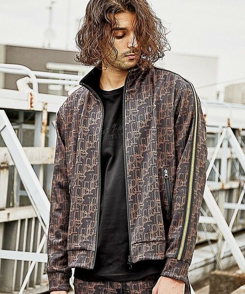 MEN'S BIGI / メンズビギ ブルゾン | 【JUST PLAY】プリントストレッチトラックジャケット/ジャージ<セットアップ対応>（Ｂ）
