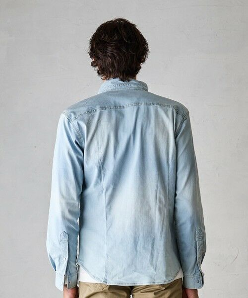 MEN'S BIGI / メンズビギ シャツ・ブラウス | デニムスタンドカラーシャツ | 詳細8
