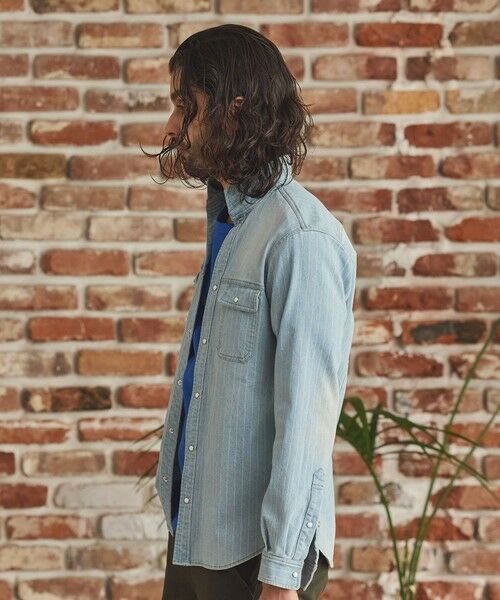MEN'S BIGI / メンズビギ シャツ・ブラウス | デニムスタンドカラーシャツ | 詳細11
