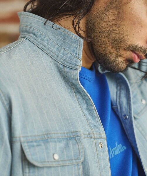 MEN'S BIGI / メンズビギ シャツ・ブラウス | デニムスタンドカラーシャツ | 詳細13