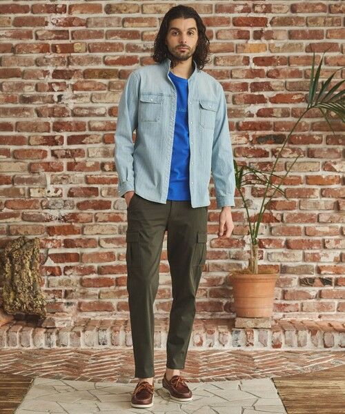 MEN'S BIGI / メンズビギ シャツ・ブラウス | デニムスタンドカラーシャツ | 詳細9