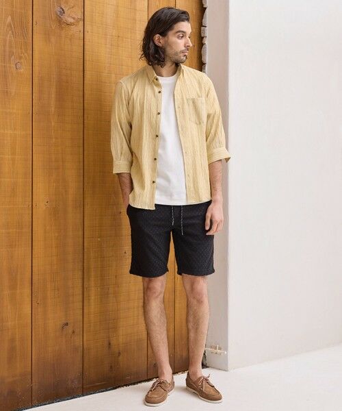 MEN'S BIGI / メンズビギ シャツ・ブラウス | ワッシャーチェック七分袖シャツ | 詳細1