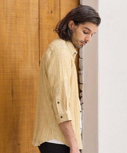 MEN'S BIGI / メンズビギ シャツ・ブラウス | ワッシャーチェック七分袖シャツ | 詳細2