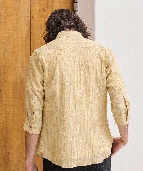 MEN'S BIGI / メンズビギ シャツ・ブラウス | ワッシャーチェック七分袖シャツ | 詳細3