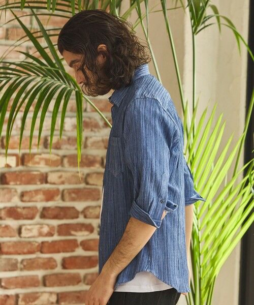 MEN'S BIGI / メンズビギ シャツ・ブラウス | ワッシャーチェック七分袖シャツ | 詳細14