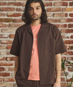 MEN'S BIGI / メンズビギ シャツ・ブラウス | 楊柳カチオン半袖開襟シャツ