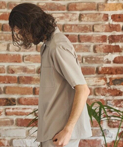 MEN'S BIGI / メンズビギ シャツ・ブラウス | 楊柳カチオン半袖開襟シャツ | 詳細3