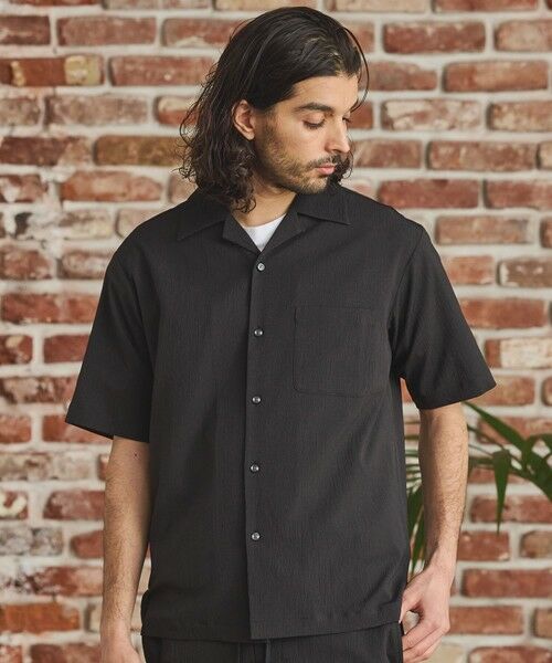 MEN'S BIGI / メンズビギ シャツ・ブラウス | 楊柳カチオン半袖開襟シャツ | 詳細7