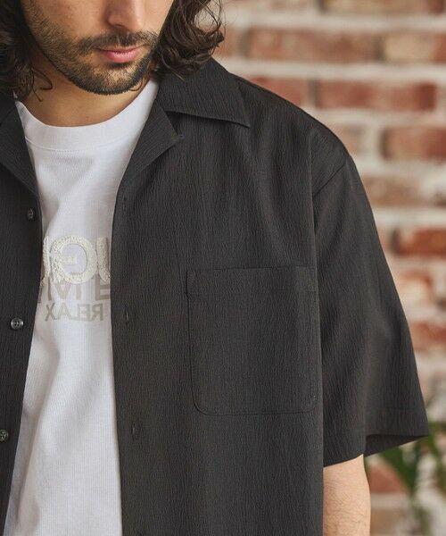 MEN'S BIGI / メンズビギ シャツ・ブラウス | 楊柳カチオン半袖開襟シャツ | 詳細10