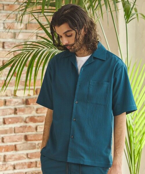MEN'S BIGI / メンズビギ シャツ・ブラウス | 楊柳カチオン半袖開襟シャツ | 詳細15