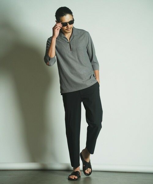 MEN'S BIGI / メンズビギ シャツ・ブラウス | リネンテックジャージスキッパーシャツ | 詳細1