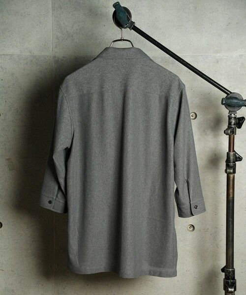 MEN'S BIGI / メンズビギ シャツ・ブラウス | リネンテックジャージスキッパーシャツ | 詳細4