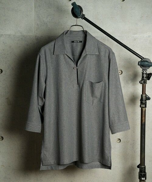 MEN'S BIGI / メンズビギ シャツ・ブラウス | リネンテックジャージスキッパーシャツ | 詳細2