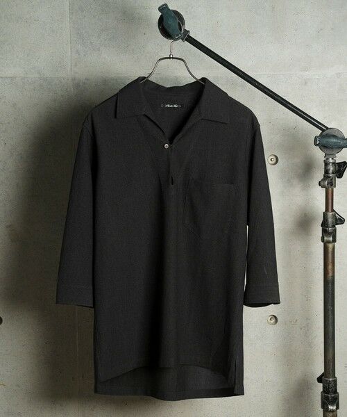 MEN'S BIGI / メンズビギ シャツ・ブラウス | リネンテックジャージスキッパーシャツ | 詳細6