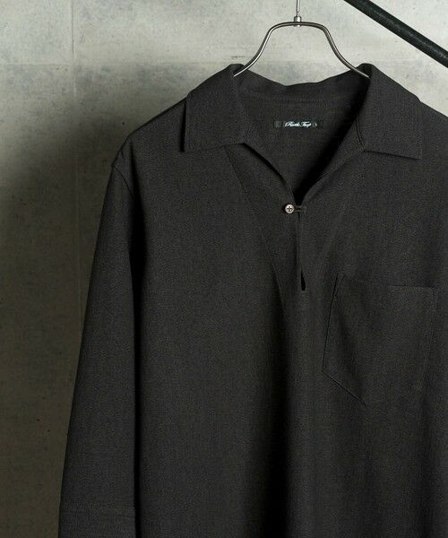 MEN'S BIGI / メンズビギ シャツ・ブラウス | リネンテックジャージスキッパーシャツ | 詳細7