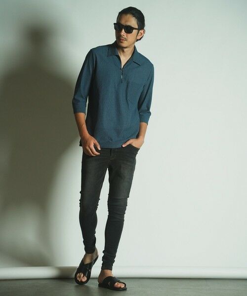 MEN'S BIGI / メンズビギ シャツ・ブラウス | リネンテックジャージスキッパーシャツ | 詳細9