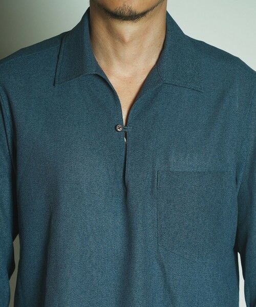 MEN'S BIGI / メンズビギ シャツ・ブラウス | リネンテックジャージスキッパーシャツ | 詳細13