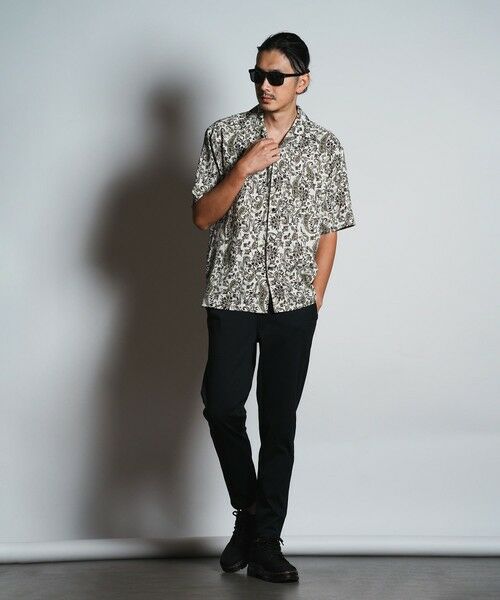 MEN'S BIGI / メンズビギ シャツ・ブラウス | フラワーペイズリープリントオープンカラーシャツ | 詳細1