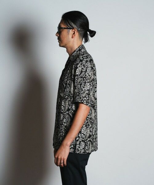 MEN'S BIGI / メンズビギ シャツ・ブラウス | フラワーペイズリープリントオープンカラーシャツ | 詳細4