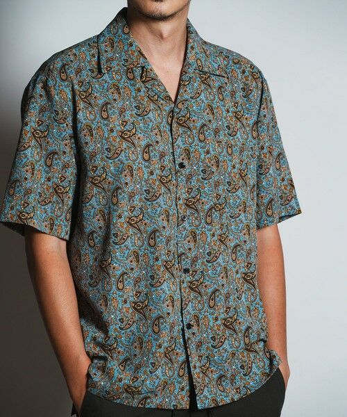 MEN'S BIGI / メンズビギ シャツ・ブラウス | ペイズリープリントオープンカラーシャツ | 詳細4