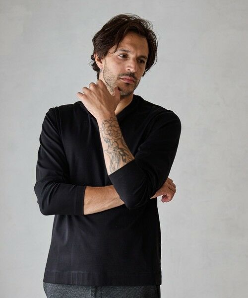 MEN'S BIGI / メンズビギ Tシャツ | シルケットポンチVネックT | 詳細5