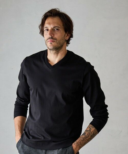 MEN'S BIGI / メンズビギ Tシャツ | シルケットポンチVネックT | 詳細6
