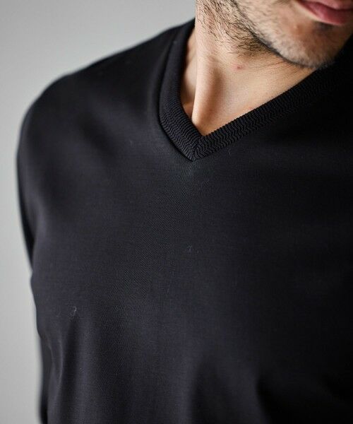 MEN'S BIGI / メンズビギ Tシャツ | シルケットポンチVネックT | 詳細7