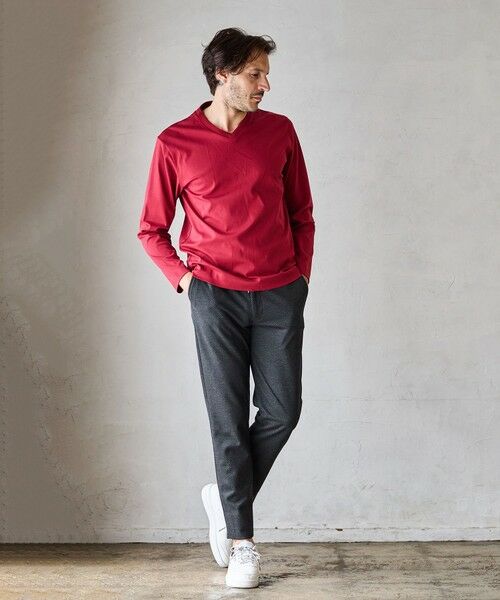 MEN'S BIGI / メンズビギ Tシャツ | シルケットポンチVネックT | 詳細11