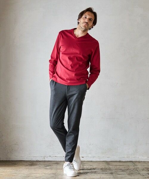 MEN'S BIGI / メンズビギ Tシャツ | シルケットポンチVネックT | 詳細12