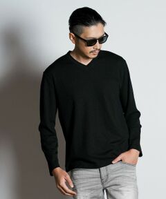 MEN'S BIGI / メンズビギ Tシャツ | ジャガードレイヤードVネック