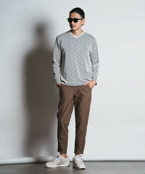 MEN'S BIGI / メンズビギ Tシャツ | ジャガードレイヤードVネック | 詳細5