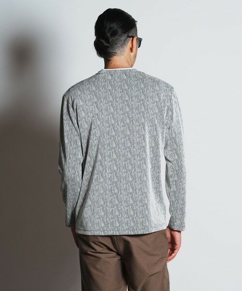 MEN'S BIGI / メンズビギ Tシャツ | ジャガードレイヤードVネック | 詳細7