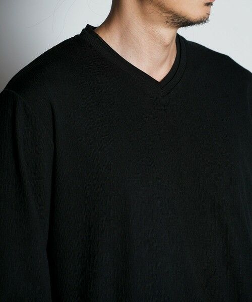 MEN'S BIGI / メンズビギ Tシャツ | ジャガードレイヤードVネック | 詳細12