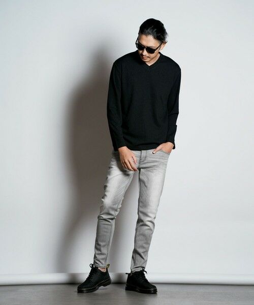 MEN'S BIGI / メンズビギ Tシャツ | ジャガードレイヤードVネック | 詳細9