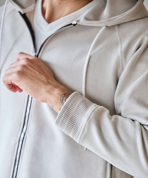 MEN'S BIGI / メンズビギ スウェット | フェイクスエードZIPUPパーカー | 詳細10