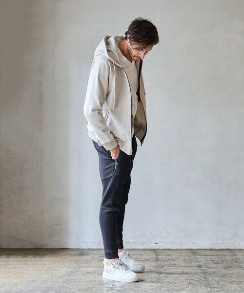 MEN'S BIGI / メンズビギ スウェット | フェイクスエードZIPUPパーカー | 詳細2