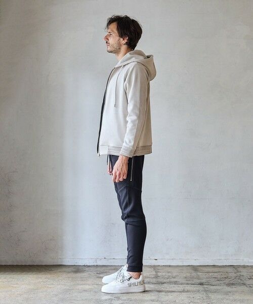 MEN'S BIGI / メンズビギ スウェット | フェイクスエードZIPUPパーカー | 詳細3