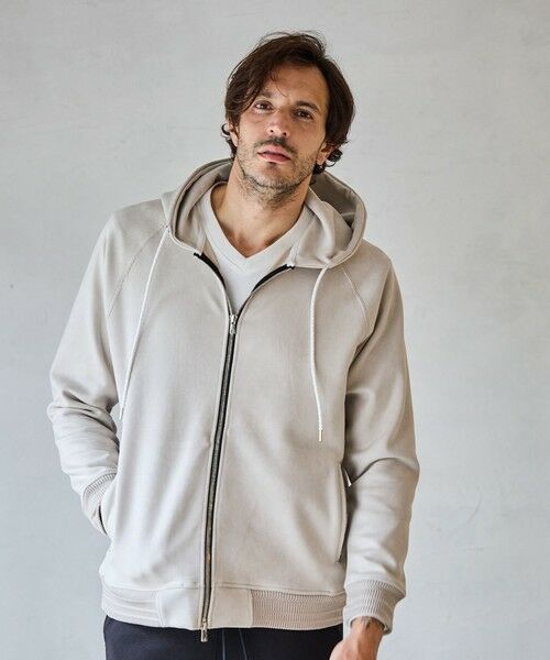 MEN'S BIGI / メンズビギ スウェット | フェイクスエードZIPUPパーカー | 詳細7