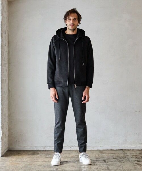 MEN'S BIGI / メンズビギ スウェット | フェイクスエードZIPUPパーカー | 詳細12