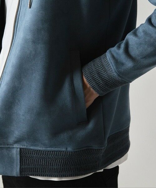 MEN'S BIGI / メンズビギ スウェット | フェイクスエードZIPUPパーカー | 詳細26