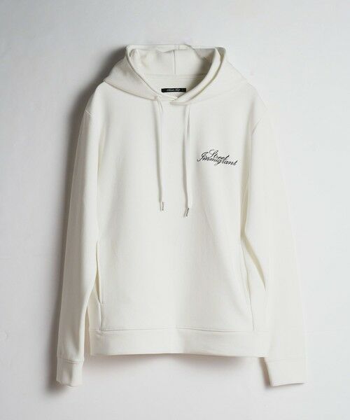 MEN'S BIGI / メンズビギ スウェット | 3Dロゴプリントダンボールフーディ（ホワイト）