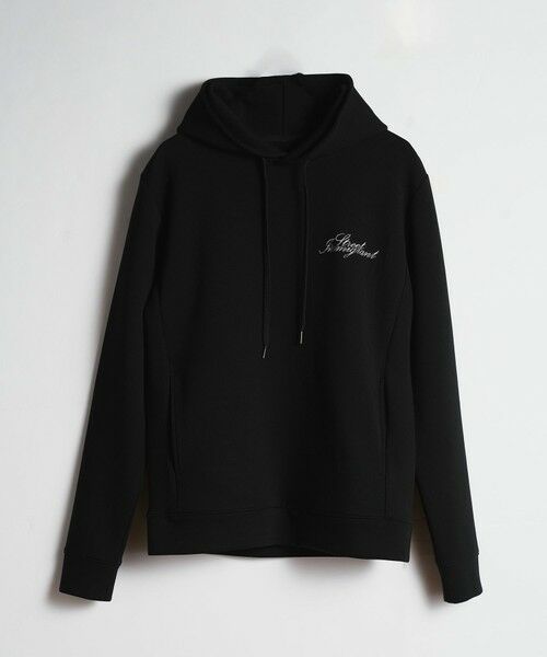 MEN'S BIGI / メンズビギ スウェット | 3Dロゴプリントダンボールフーディ（ブラック）