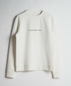 MEN'S BIGI / メンズビギ スウェット | 発砲プリントダンボールクルーネック