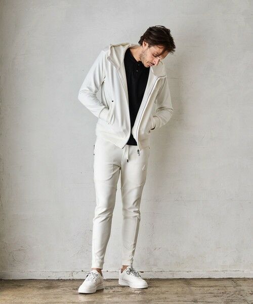 MEN'S BIGI / メンズビギ スウェット | 【JUST PLAY】N/Rストレッチポンチ立体比翼フードブルゾン【セットアップ着用可】 | 詳細1